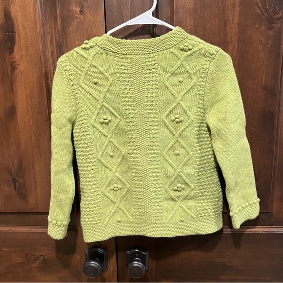 Beautiful Cropped Boden Cardigan Sweater in Lime green - Picture 2 of 5